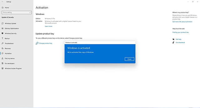 Người dùng có thể kích hoạt Windows 11 bằng key Windows 7