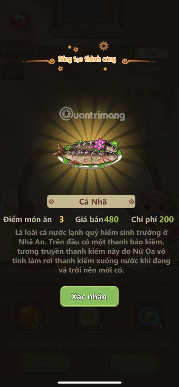 Các món ăn trong tiệm lẩu