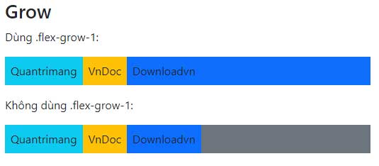 Flexbox trong Bootstrap