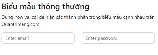 Tạo kiểu biểu mẫu bằng Bootstrap 5