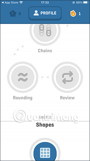 Các chặng học trên Duolingo Math