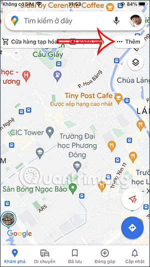 Các mục địa điểm trên Google Maps