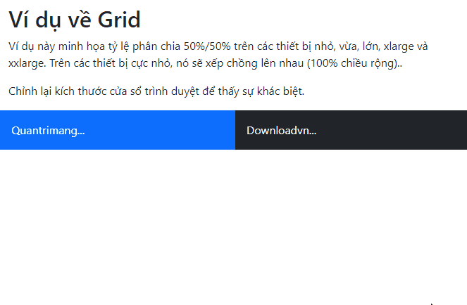 Grid trong Bootstrap 5
