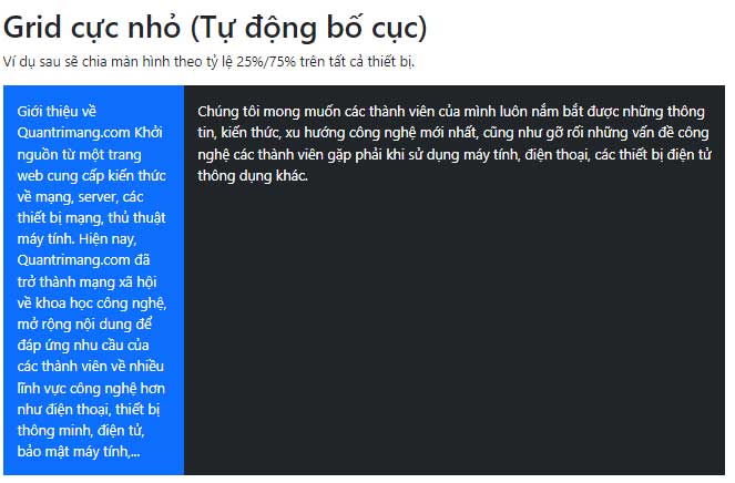 Kiểu Grid cực nhỏ trên Quantrimang