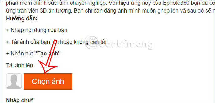 Tải ảnh ghép tràn viền 3D
