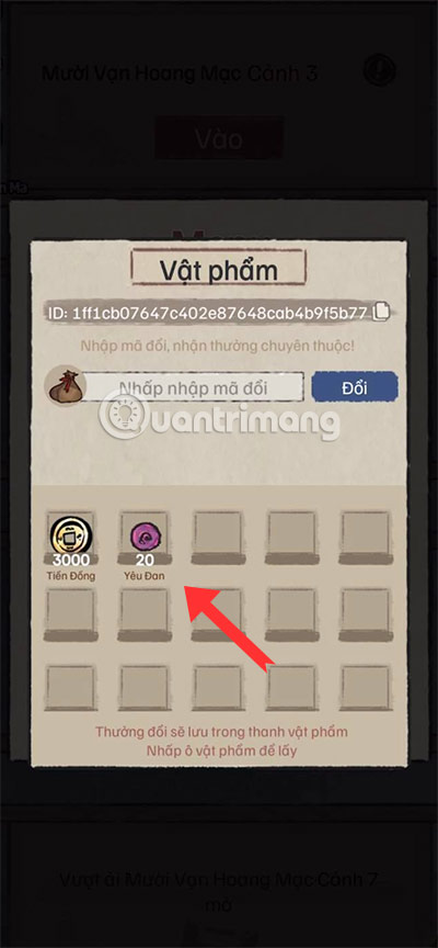 nhập code nine trials