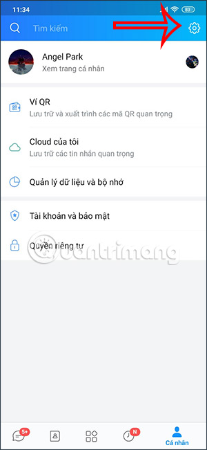 Cài đặt Zalo