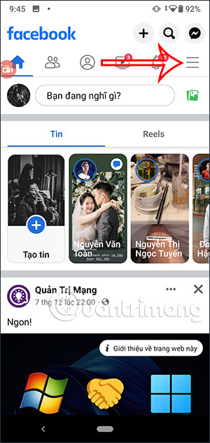 Tùy chỉnh Facebook