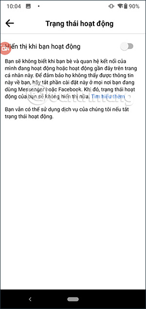 Ẩn online Facebook