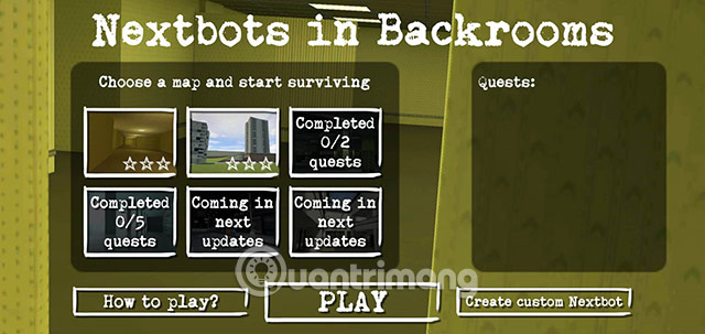 Nextbots in backrooms obunga mod bất tử - chạy nhanh - nhận thưởng