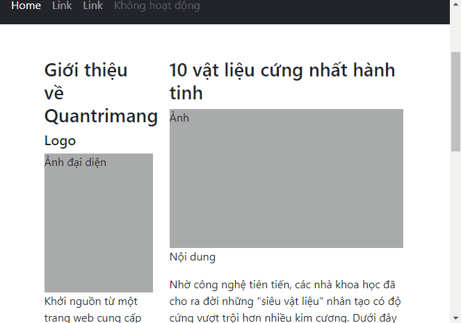 Mẫu Bootstrap cơ bản