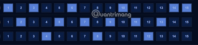 Thứ tự tăng chiêu cho Violet