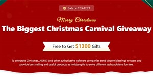 Hướng dẫn nhận 23 phần mềm miễn phí từ AOMEI lên tới $1300