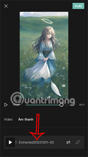 Đổi âm thanh trên Capcut