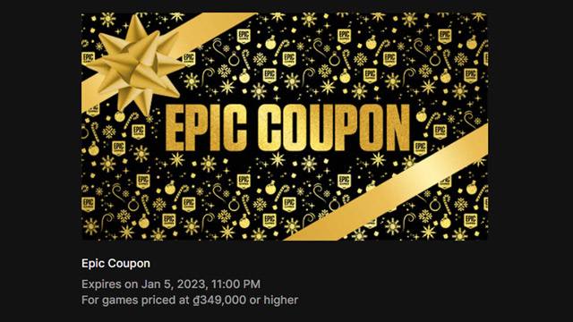 Epic Games Store gives coupons to players