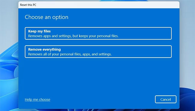 Reset Windows
