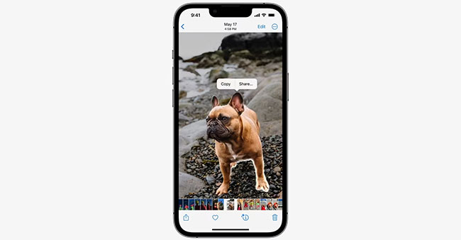 Tách chủ thể khỏi nền trong iOS 16