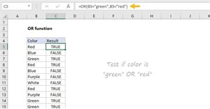 Hàm OR trong Excel