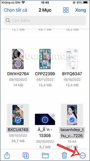 Tùy chọn tập tin
