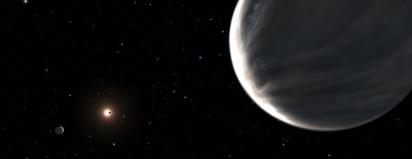 Đồ họa hai hành tinh Kepler-138c và Kepler-138d. Ảnh: NASA.