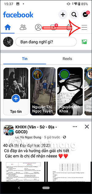 Tùy chỉnh Facebook