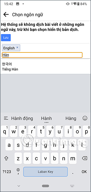 Không dịch tự động ngôn ngữ trên Facebook