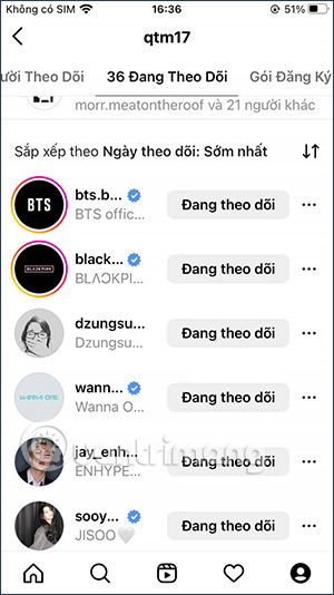 Người dõi sớm nhất trên Instagram