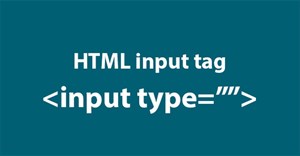 Thẻ HTML <input>