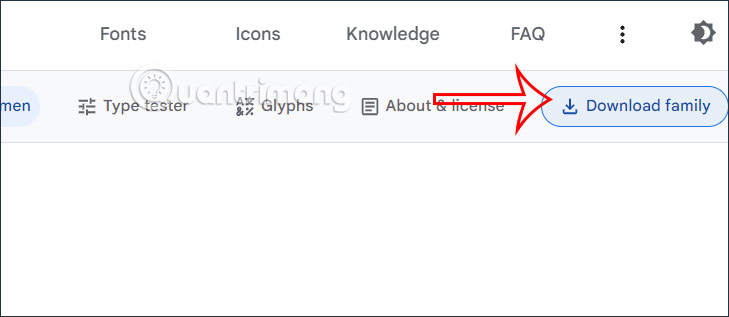 Tải bộ font chữ trên Google Fonts