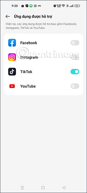 Sử dụng TikTok bằng cử chỉ