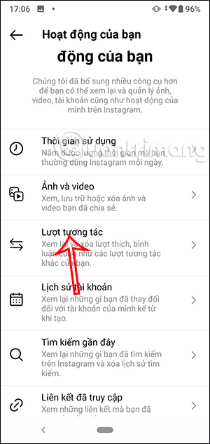 Lượt tương tác trên Instagram
