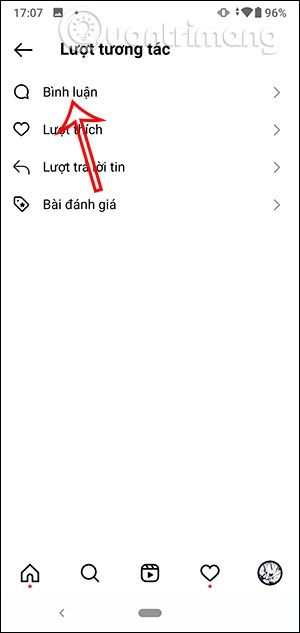 Bình luận trên Instagram