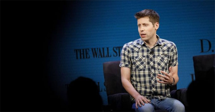Sam Altman khi tham gia một sự kiện của WSJ. Ảnh: Bloomberg.