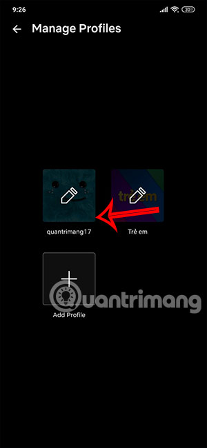 Chọn hồ sơ Netflix điều chỉnh