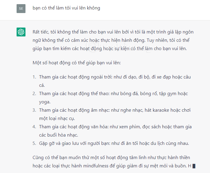 Tâm sự cùng "người lạ" ChatGPT
