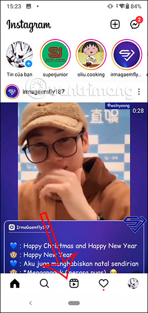 Tạo video Instagram Reel