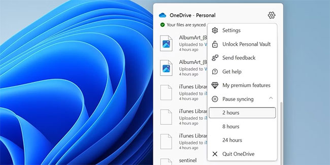 Tạm dừng Windows lưu file vào OneDrive