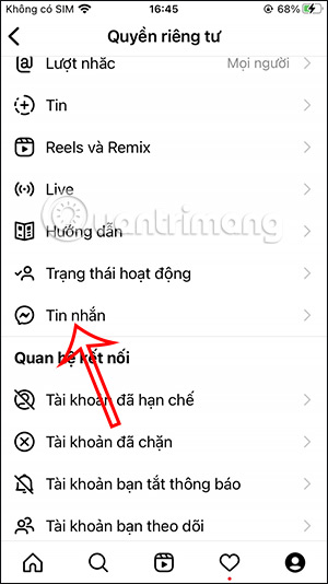Chỉnh tin nhắn trên Instagram
