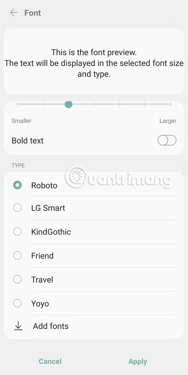 Cách Thay Đổi Font Chữ Trên Điện Thoại Android - Quantrimang.Com