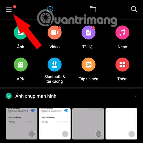 Tắt quảng cáo từ ứng dụng Quản lý Tập tin