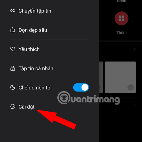 Tắt quảng cáo từ ứng dụng Quản lý Tập tin