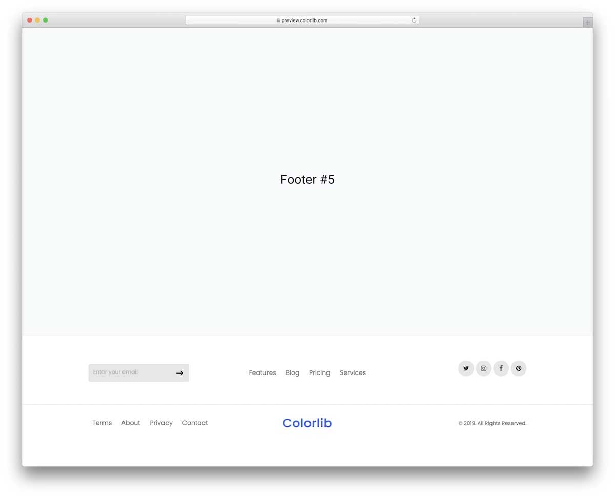 Bootstrap Footer V05