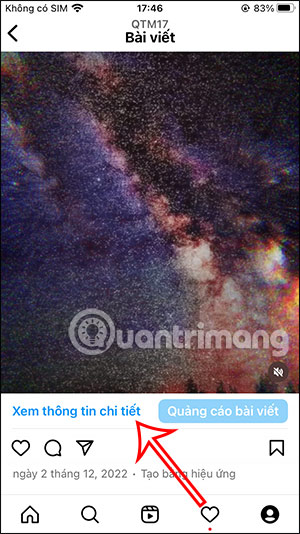 Xem thông tin bài viết Instagram