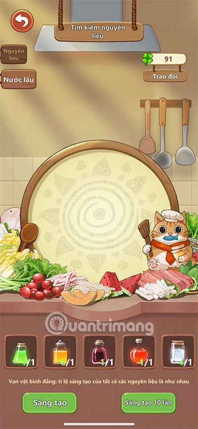 nguyên liệu chế đồ ăn tiệm lẩu đường hạnh phúc