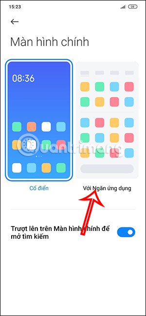 Đổi kiểu màn hình chính trên Xiaomi