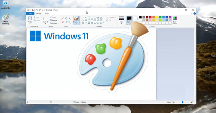 Mo Microsoft Paint Trong Windows 11 