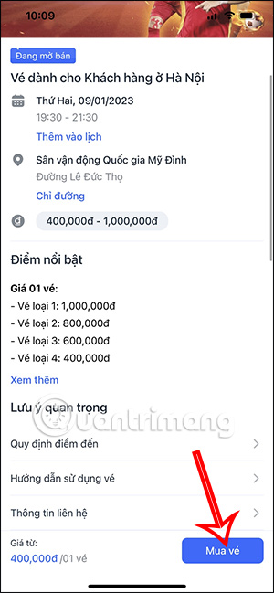 Mua vé bán kết AFF Cup