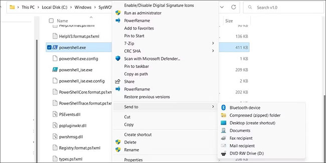 Tạo desktop shortcut cho PowerShell trên Windows