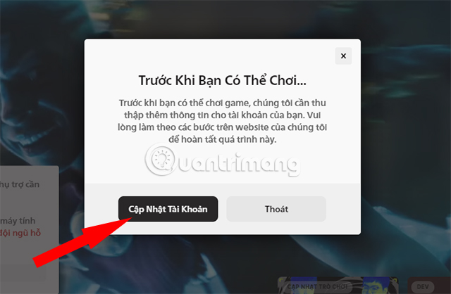 Cập nhật thông tin tài khoản LMHT Riot Games