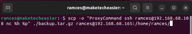 Sử dụng proxy với SCP